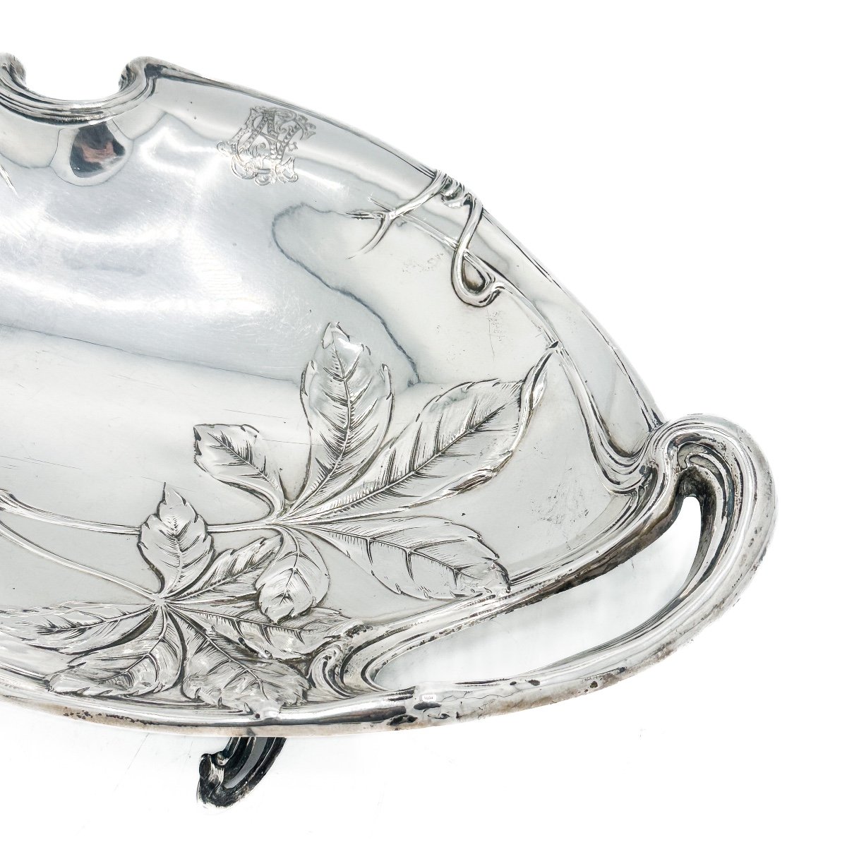 Art Nouveau Cup In Solid Silver 8000/1000-photo-5