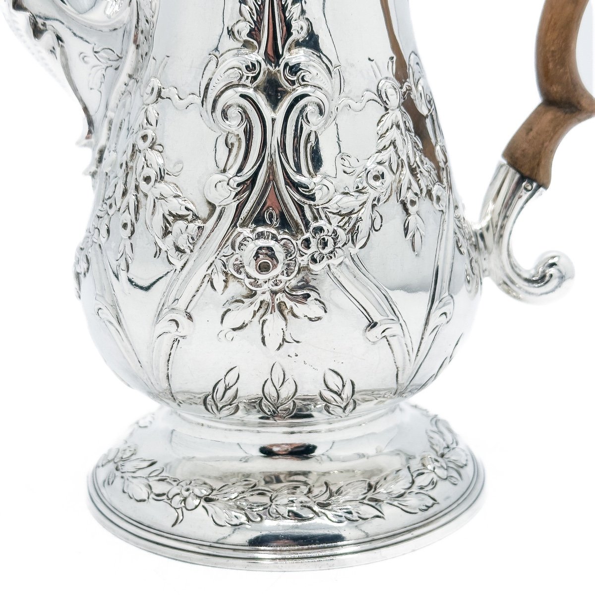  London Sterling Silver Coffee Pot - 1773-photo-2