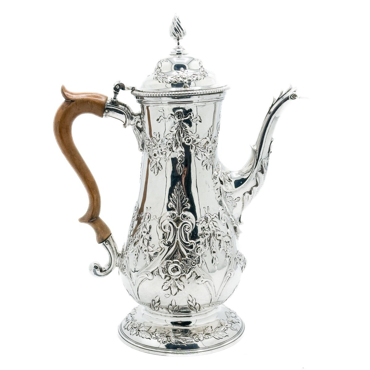  London Sterling Silver Coffee Pot - 1773