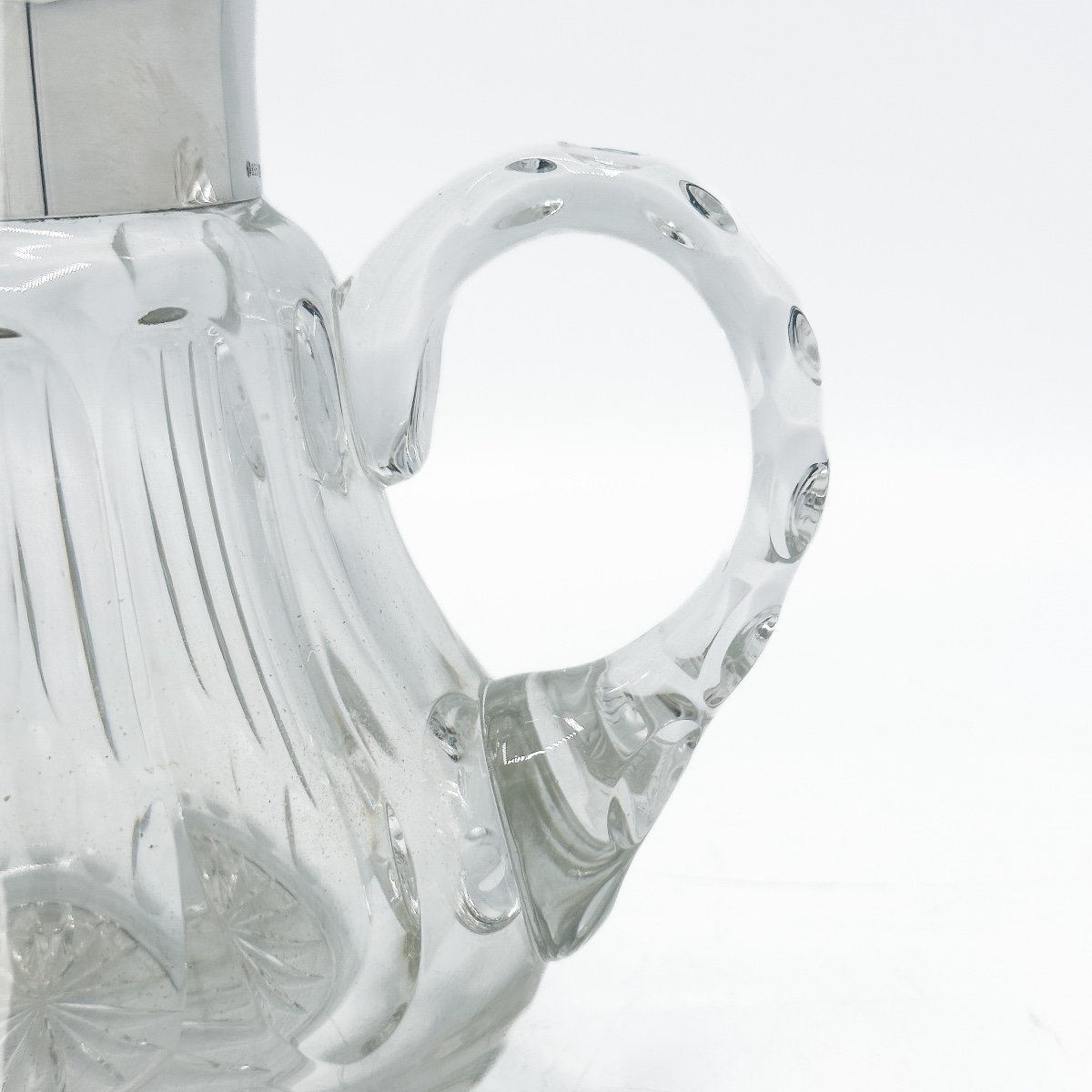  Cut Crystal And Silver Pitcher -photo-3