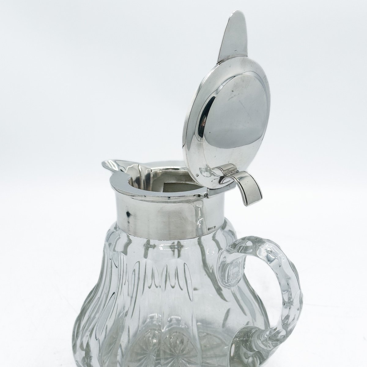  Cut Crystal And Silver Pitcher -photo-4