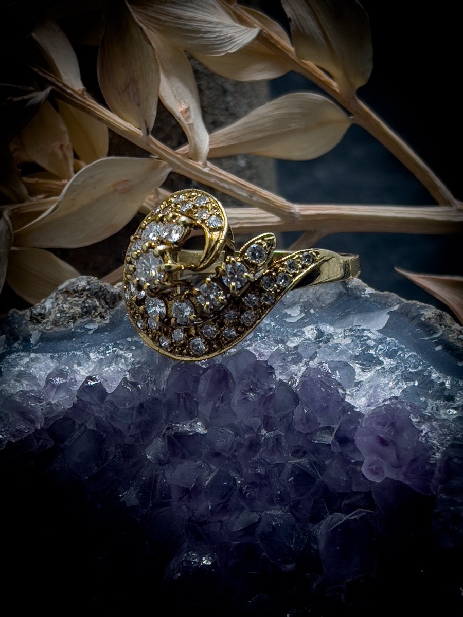 “tourbillon” Ring In Gold, Diamonds-photo-2