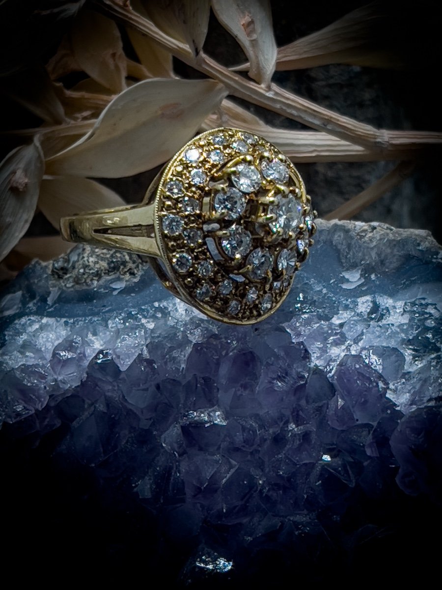 “tourbillon” Ring In Gold, Diamonds-photo-3