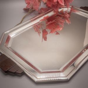 Art Deco Tray In 800/1000 Sterling Silver