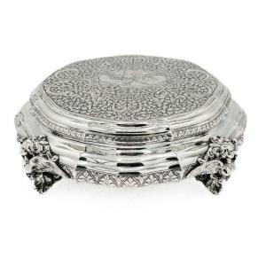 Grande Coffret  En Argent Massif 800/1000 