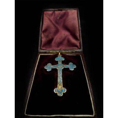 Reliquary Cross In 18k Gold Napoleon III