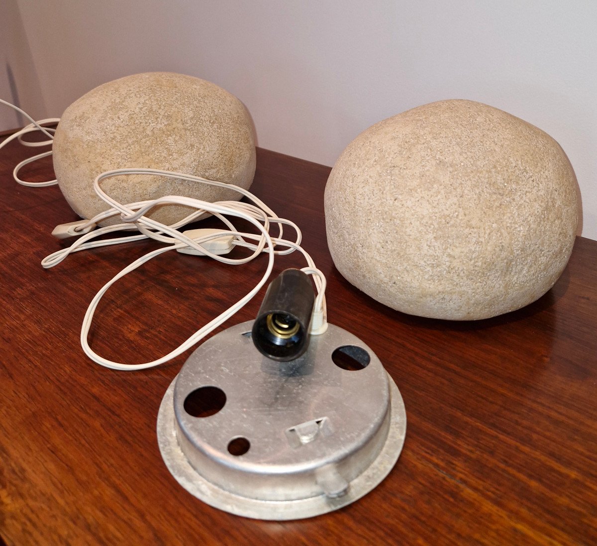 André Cazenave "pebble" Lamp From The 70s-photo-1