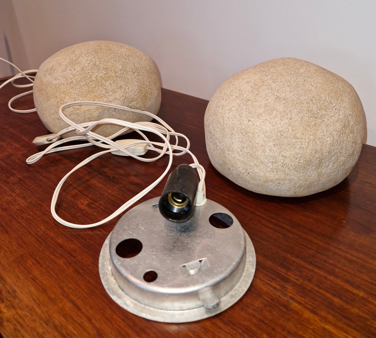 André Cazenave "pebble" Lamp From The 70s-photo-5