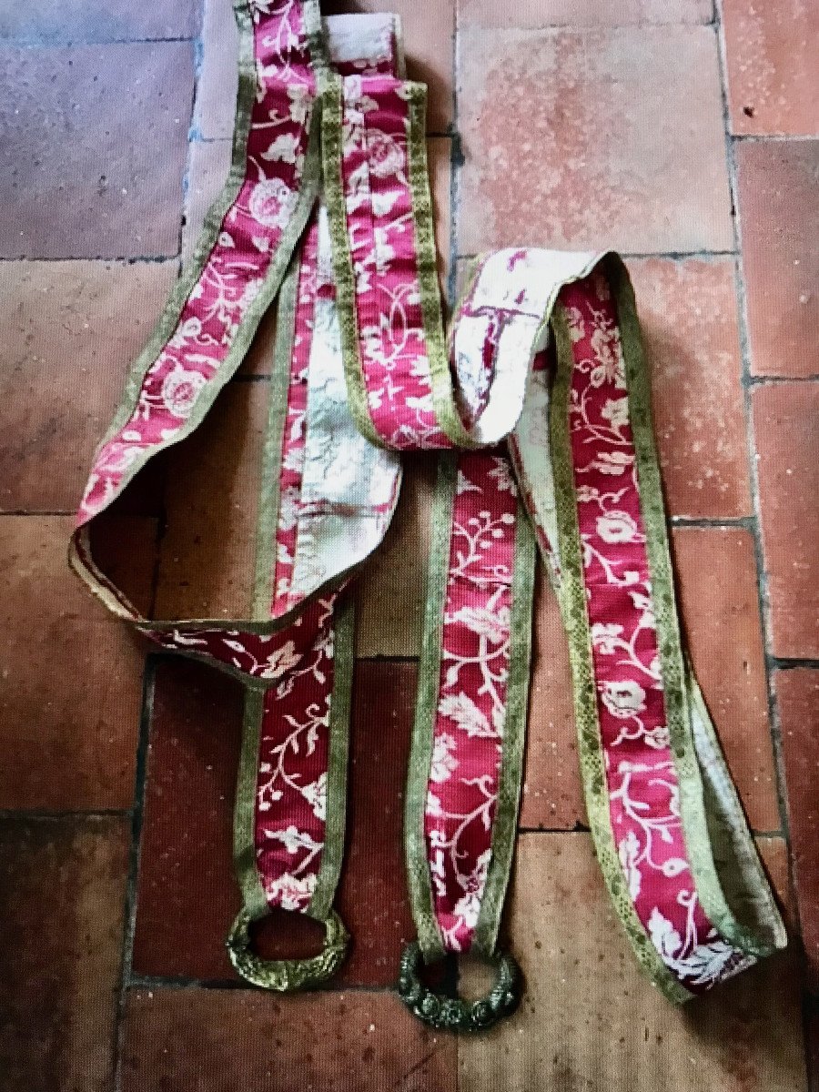 Pair Of 18th Century Silk Domestic Service Call Cords