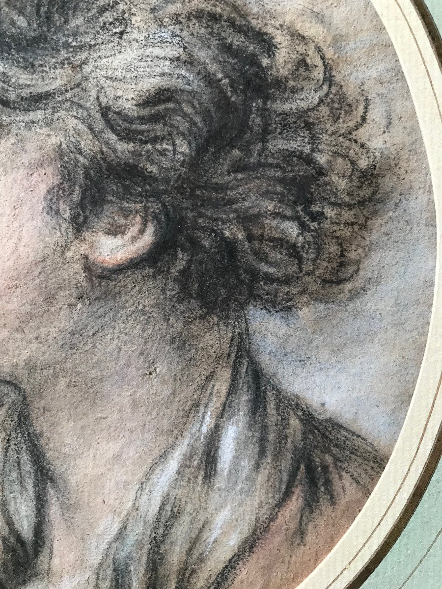 Dessin Portrait XVIIIe Siècle Ent. François Boucher-photo-4