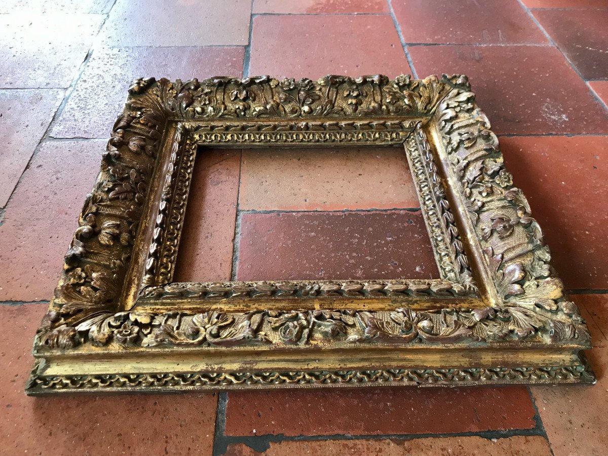 Gilded Wood Frame, Early 18th Century, Louis XIV Period -photo-2