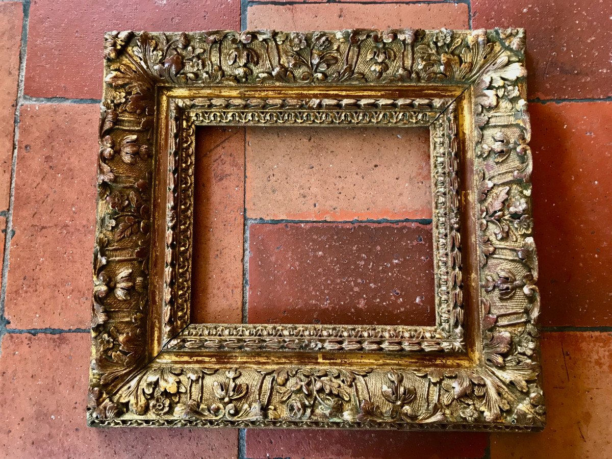 Gilded Wood Frame, Early 18th Century, Louis XIV Period -photo-3