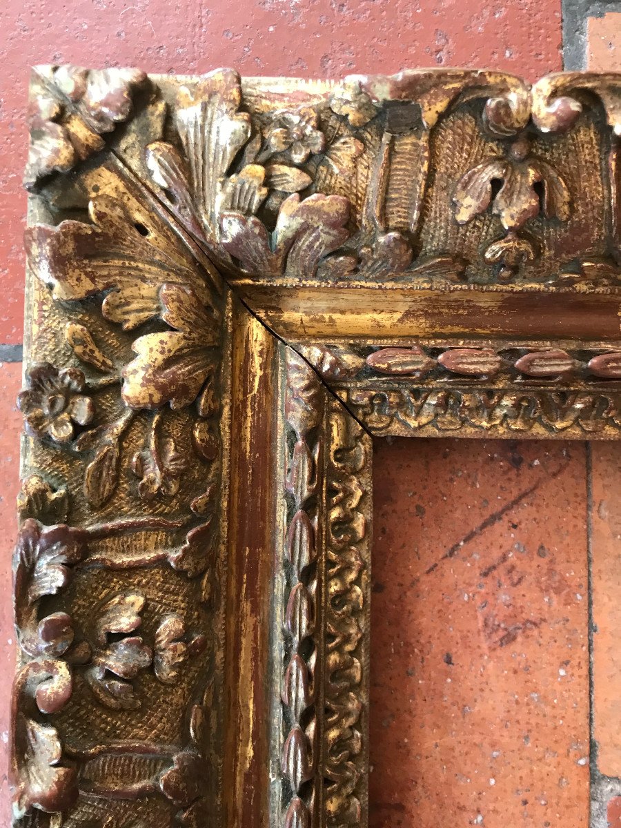 Gilded Wood Frame, Early 18th Century, Louis XIV Period -photo-2