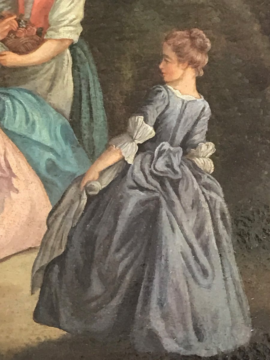 Peinture XVIIIe Suiveur De Jean-Baptiste PATER-photo-2