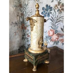 Coffee Fountain Painted Sheet Metal And Gilded Lead Early 19th Century