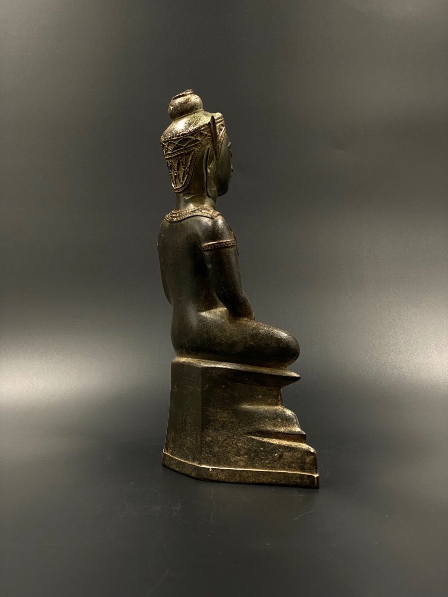 Bouddha, bronze, Siam, XVII-XVIII ème-photo-1