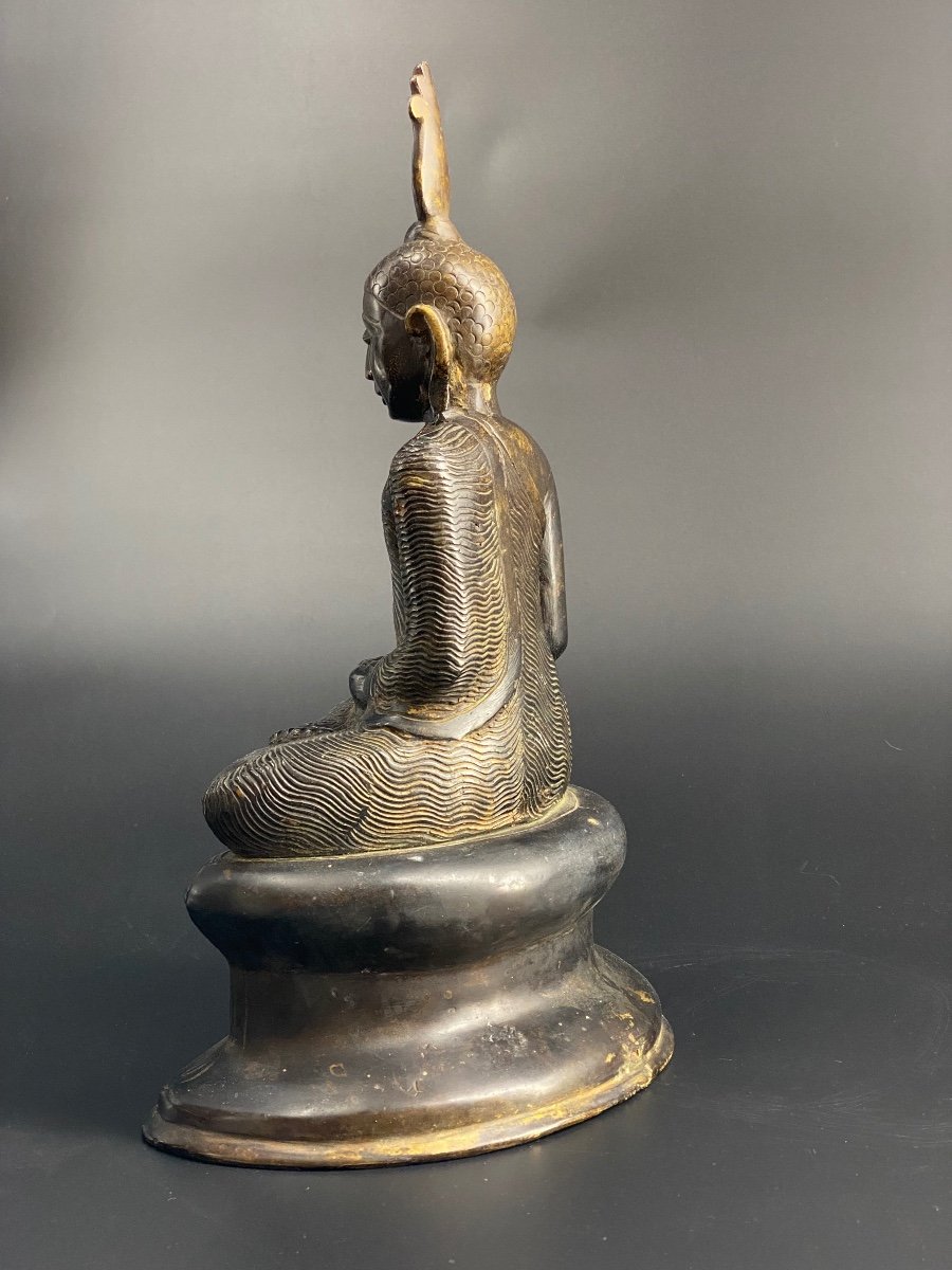 Bouddha du Sri Lanka, 32 Cm, XIX ème-photo-1