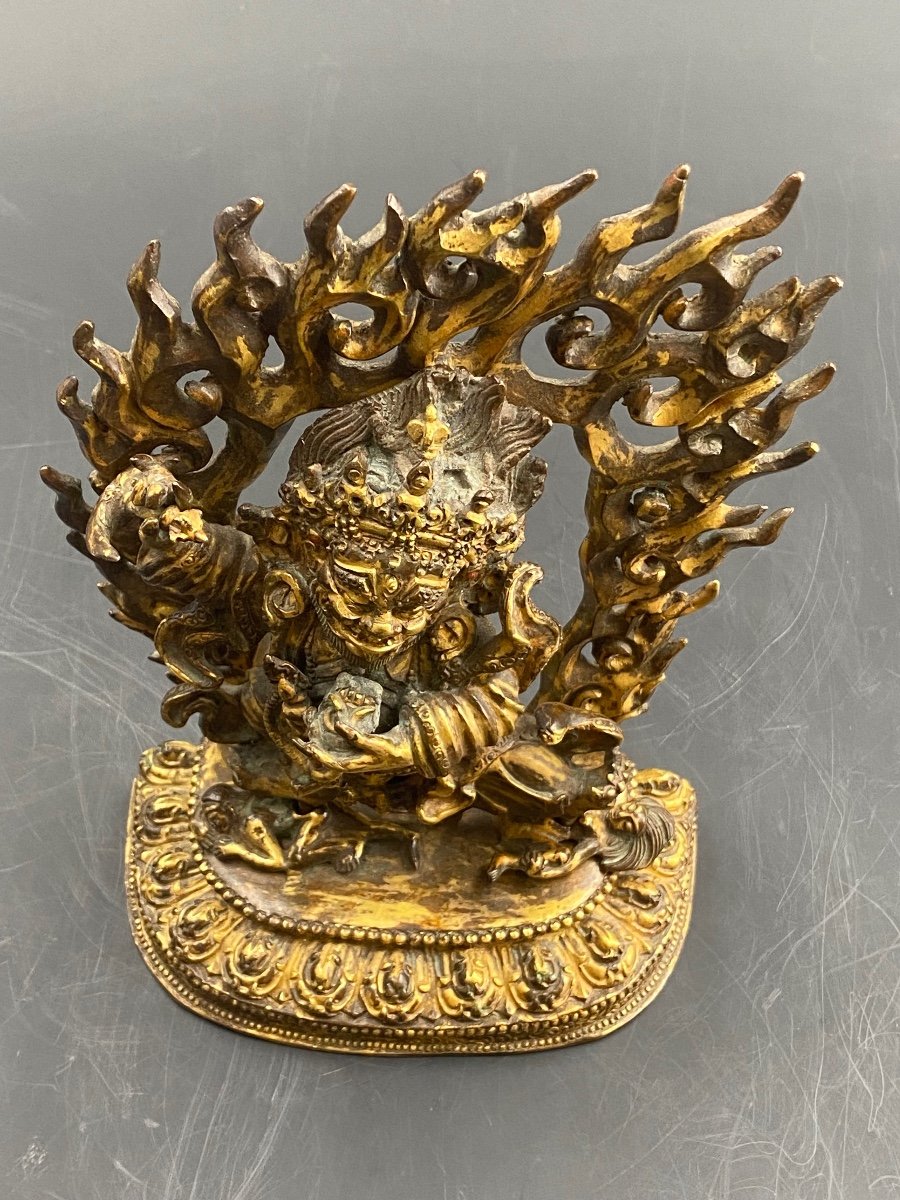 Mahakala, Gilded Bronze, Nepal -photo-1