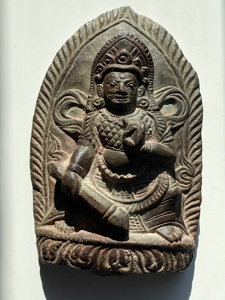 Deity, Sandstone, Nepal