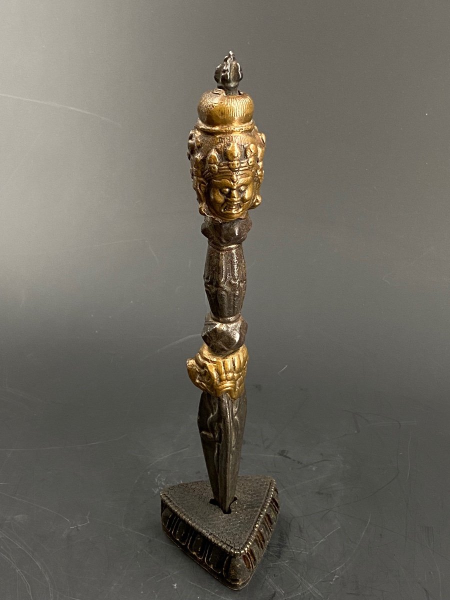 Phurba (ritual Dagger), Metal, Tibet-photo-3
