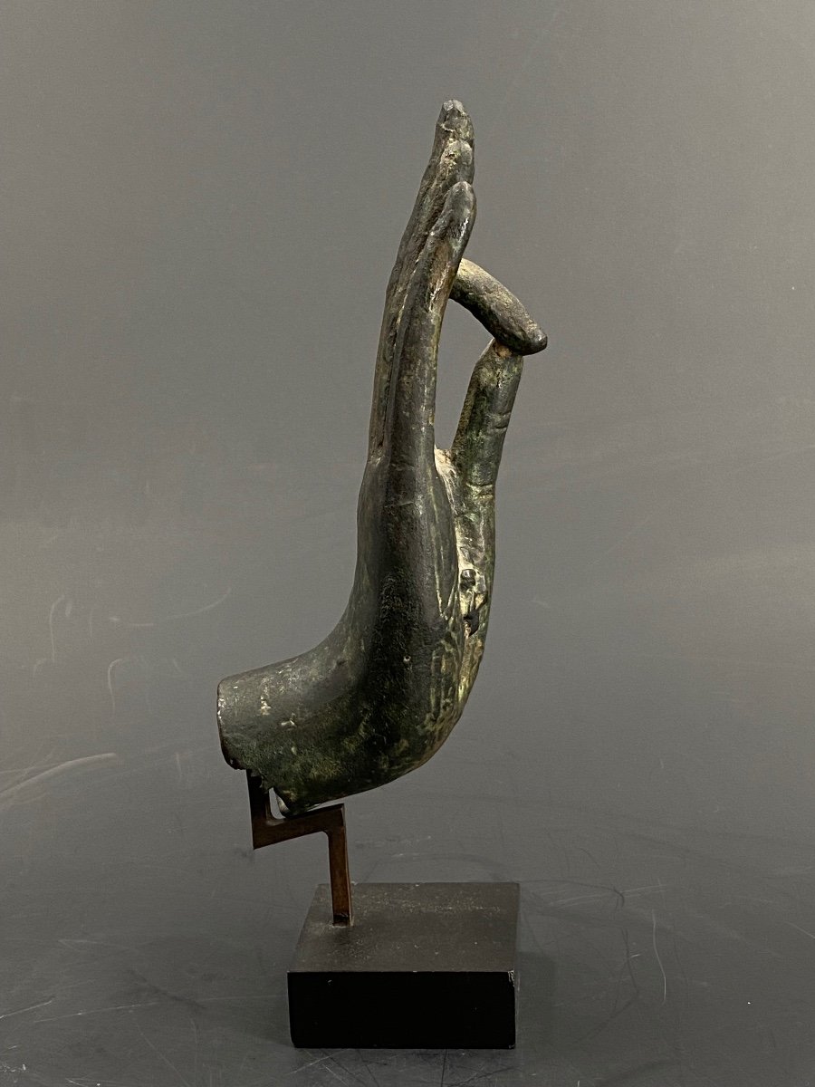 Buddha's Hand, Bronze, Thailand, 16/17th Century-photo-3