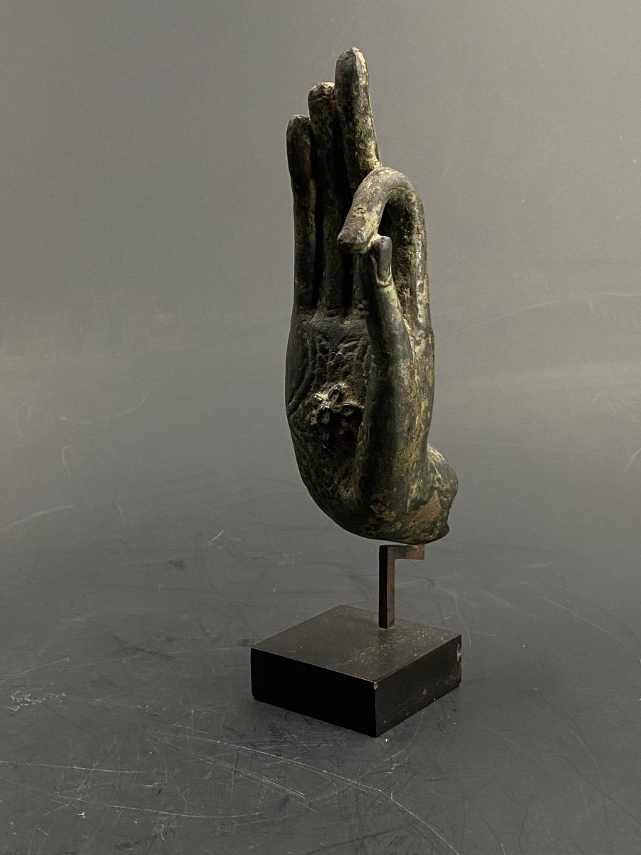 Buddha's Hand, Bronze, Thailand, 16/17th Century-photo-4