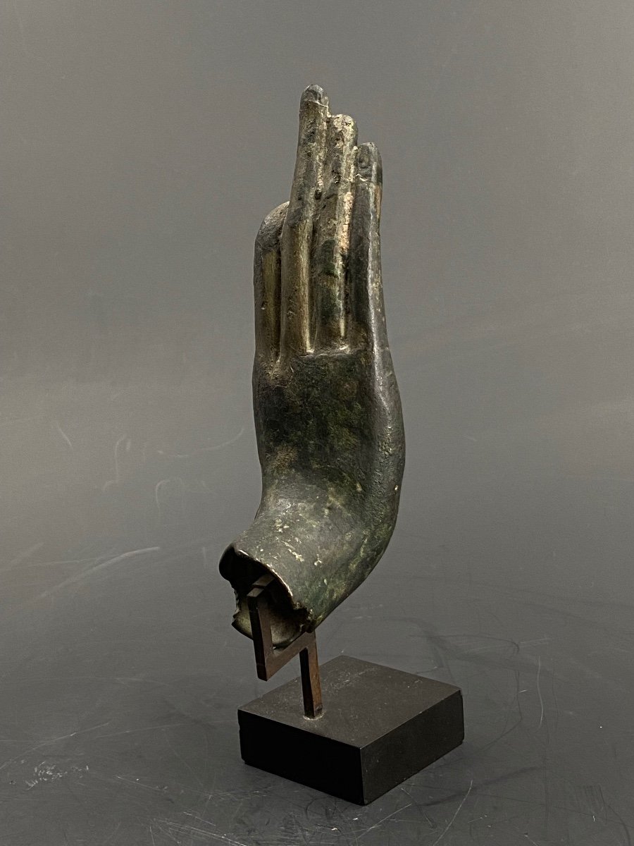 Buddha's Hand, Bronze, Thailand, 16/17th Century-photo-2