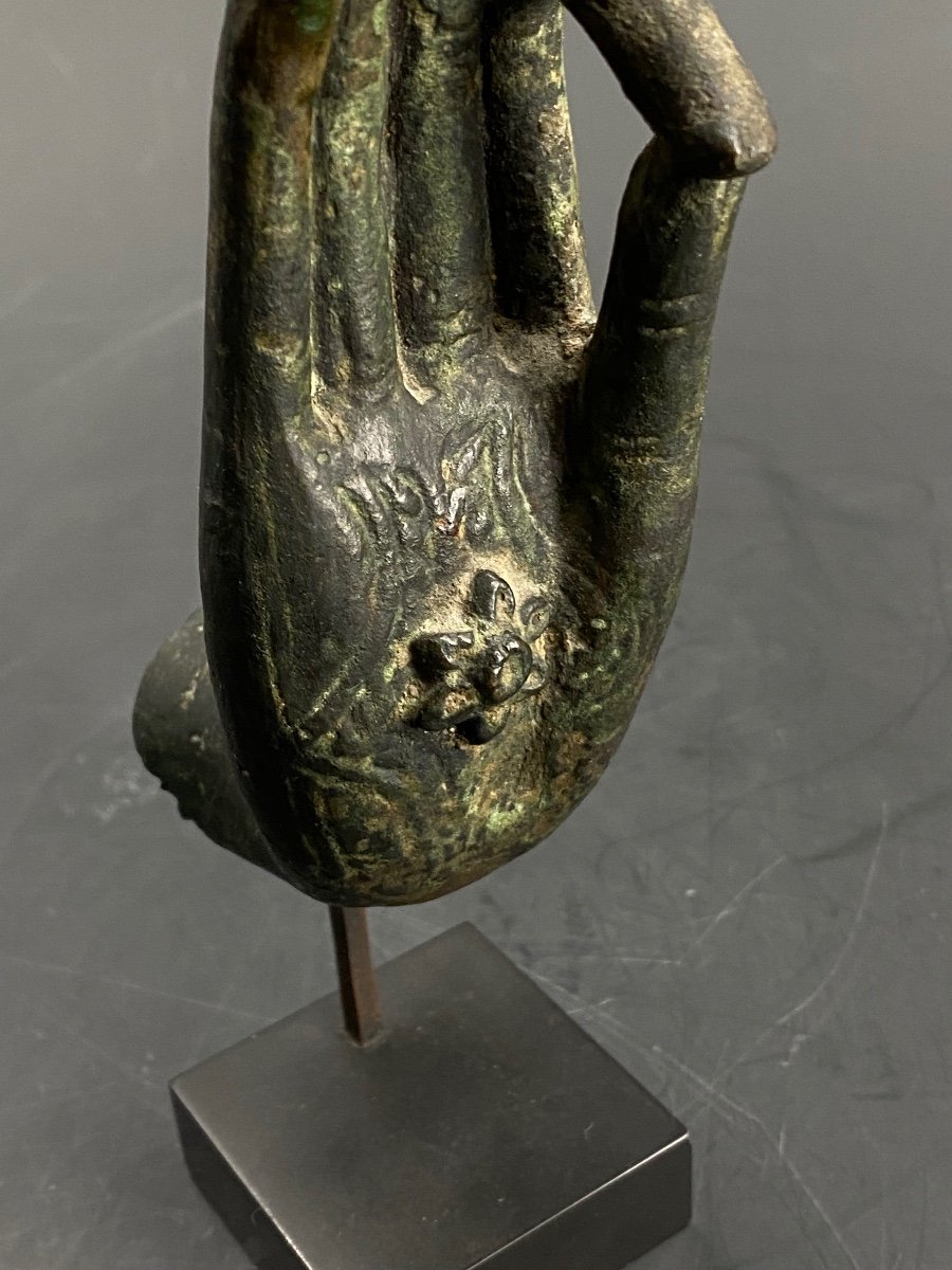 Buddha's Hand, Bronze, Thailand, 16/17th Century-photo-4