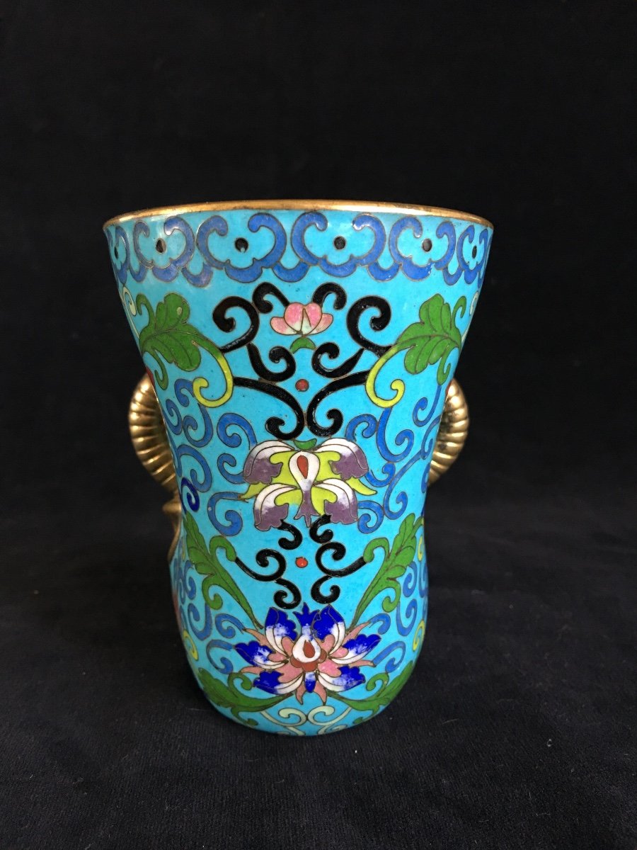 Cloisonné, Rython Vase, China -photo-3