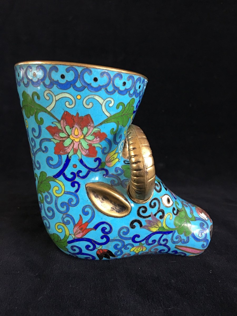 Cloisonné, Rython Vase, China -photo-4