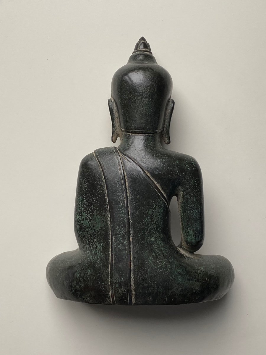 Bouddha, bronze, Birmanie, 24 cm-photo-4