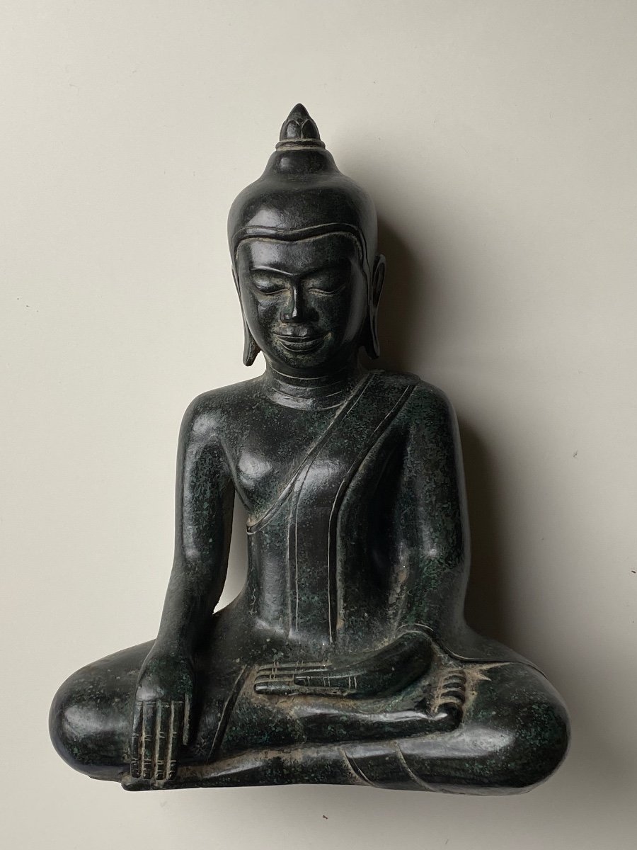 Bouddha, bronze, Birmanie, 24 cm