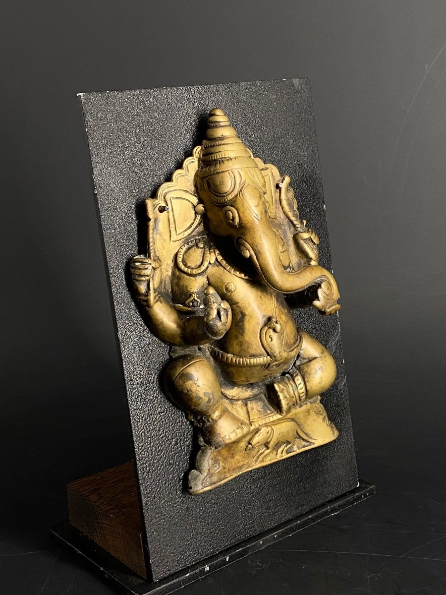 Ganesh In Bronze, India, 18th Century-photo-3