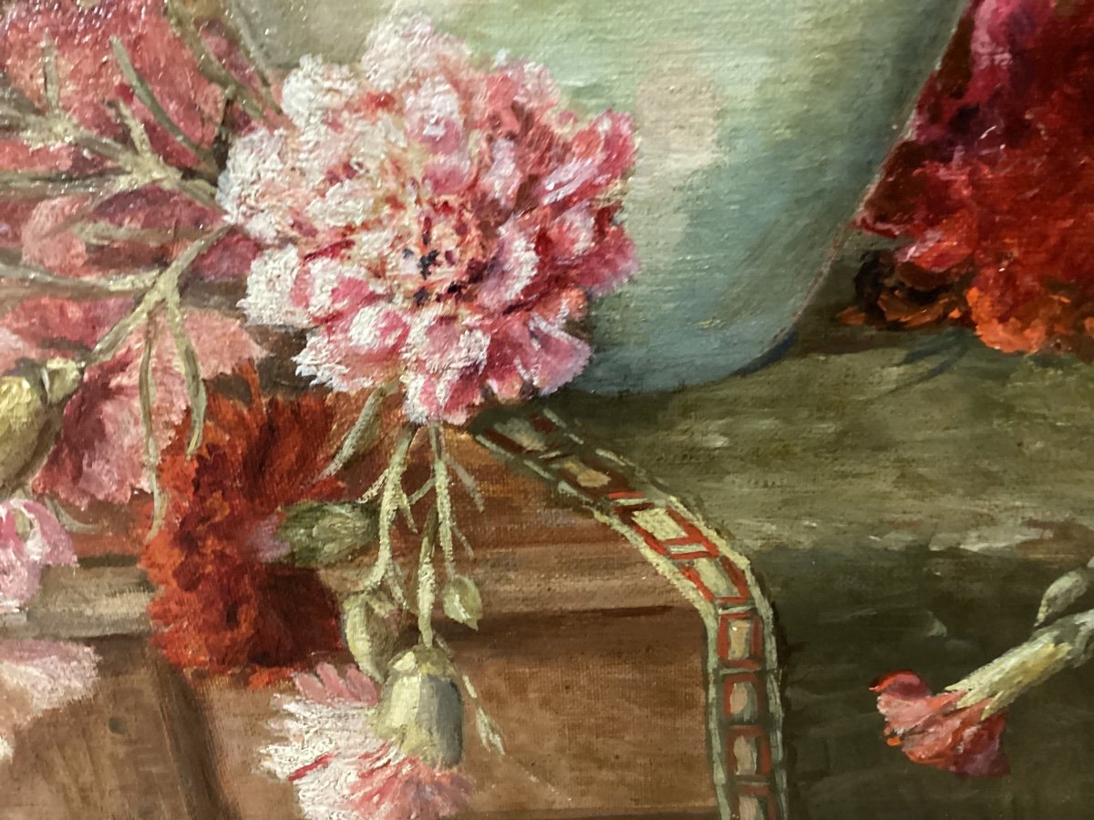  Carnation Flowers Painting -photo-2