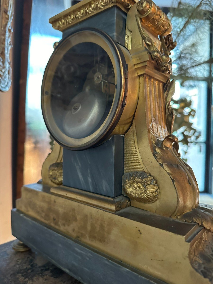 Bronze And Marble Clock. Napoleon III. Very Nice Quality.-photo-2