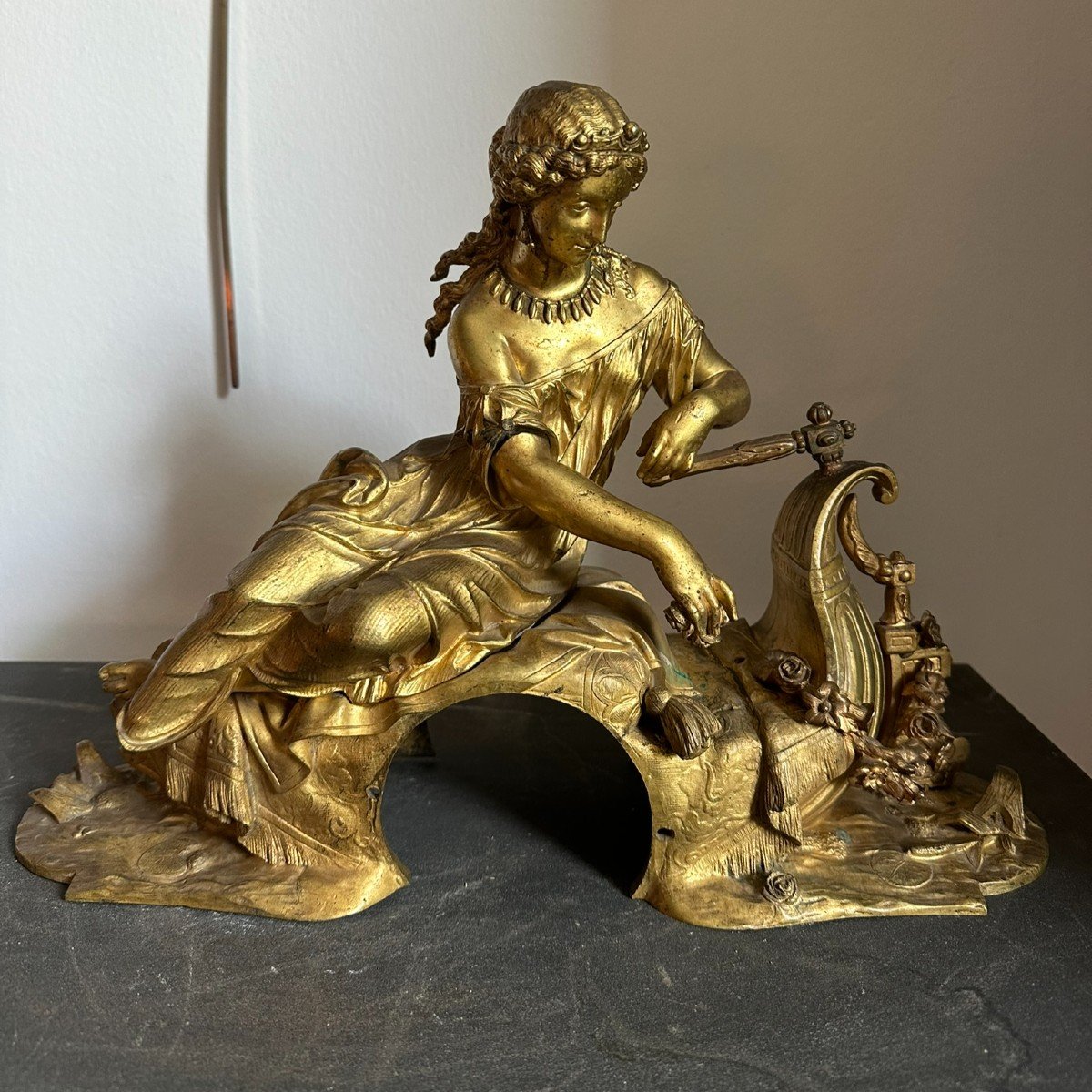 Gilded Bronze Clock Body, Napoleon III Period