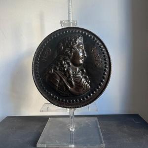 Copper Relief Of Louis XIV