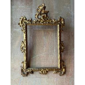 18th Century Carved And Gilded Wooden Frame