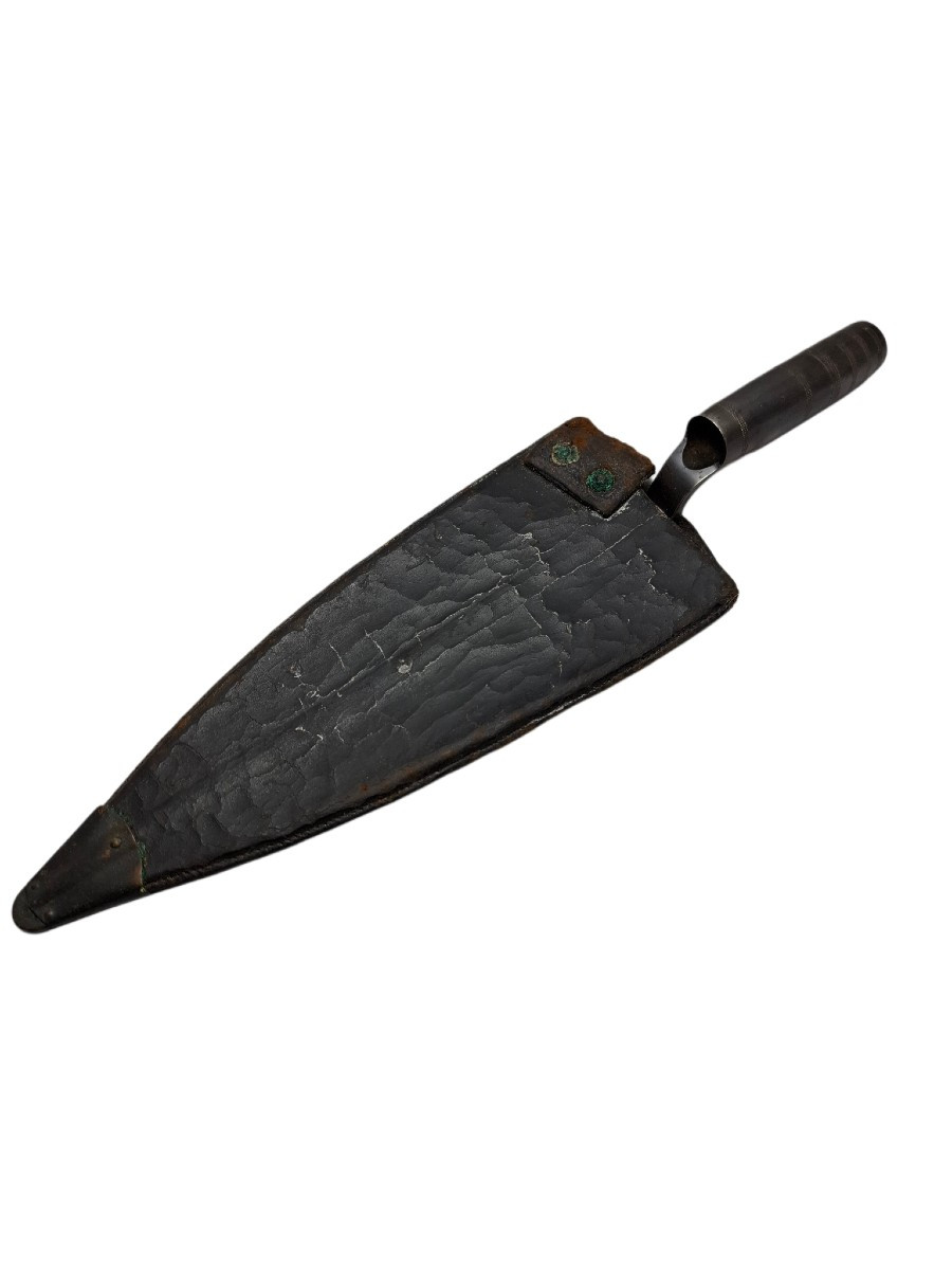 American Civil War Bayonet, With Leather Scabbard And Patent Date