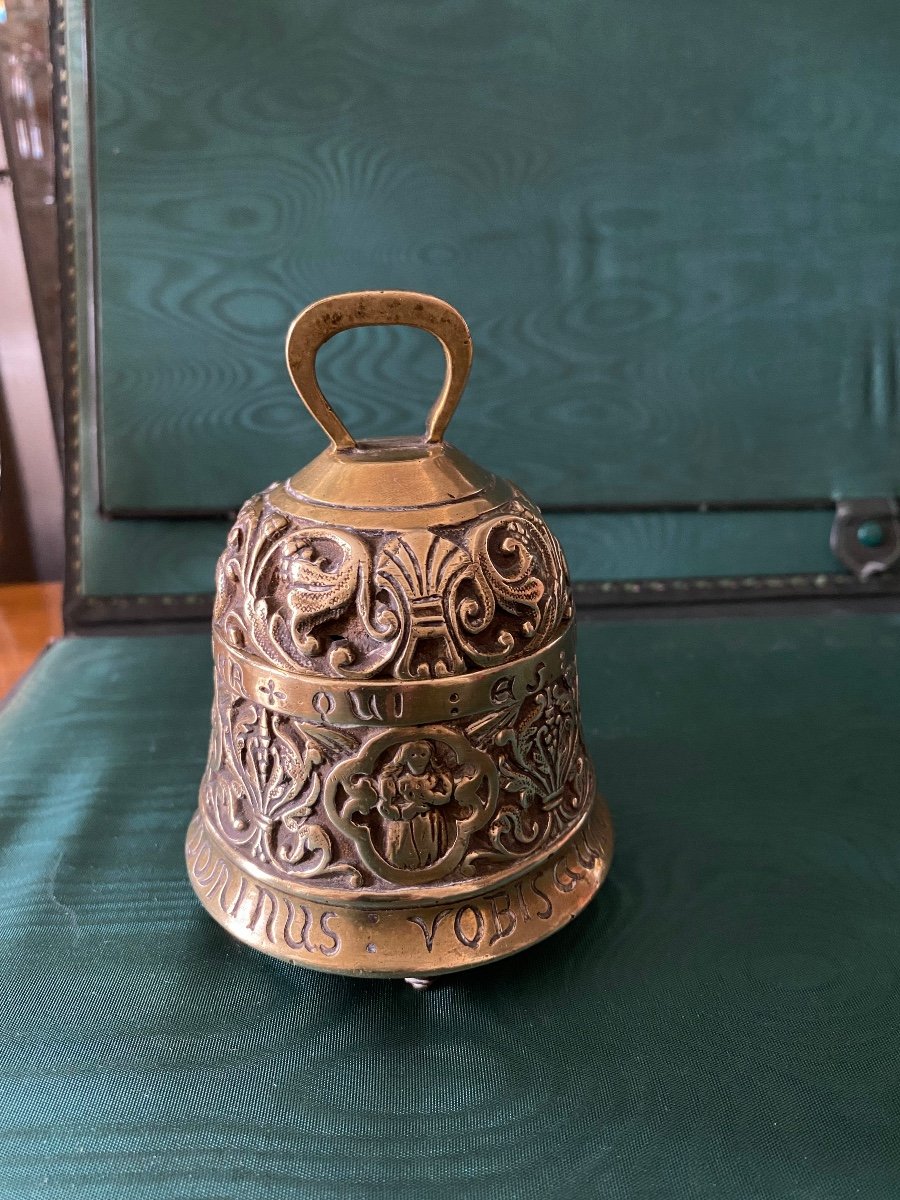 Bell Shaped Bronze Desktop Inkwell-photo-4