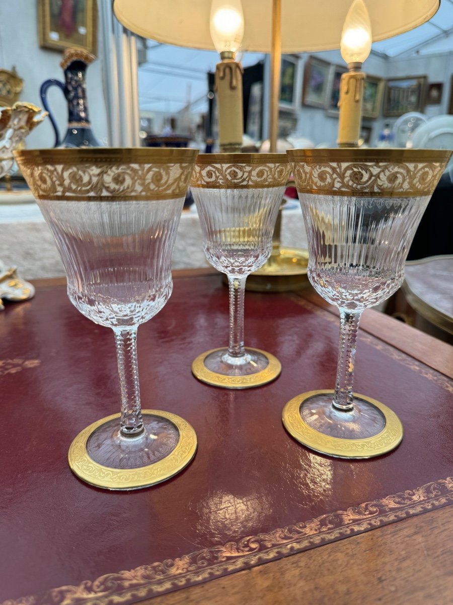 Suite Of 3 Thistle Wine Glasses-photo-2