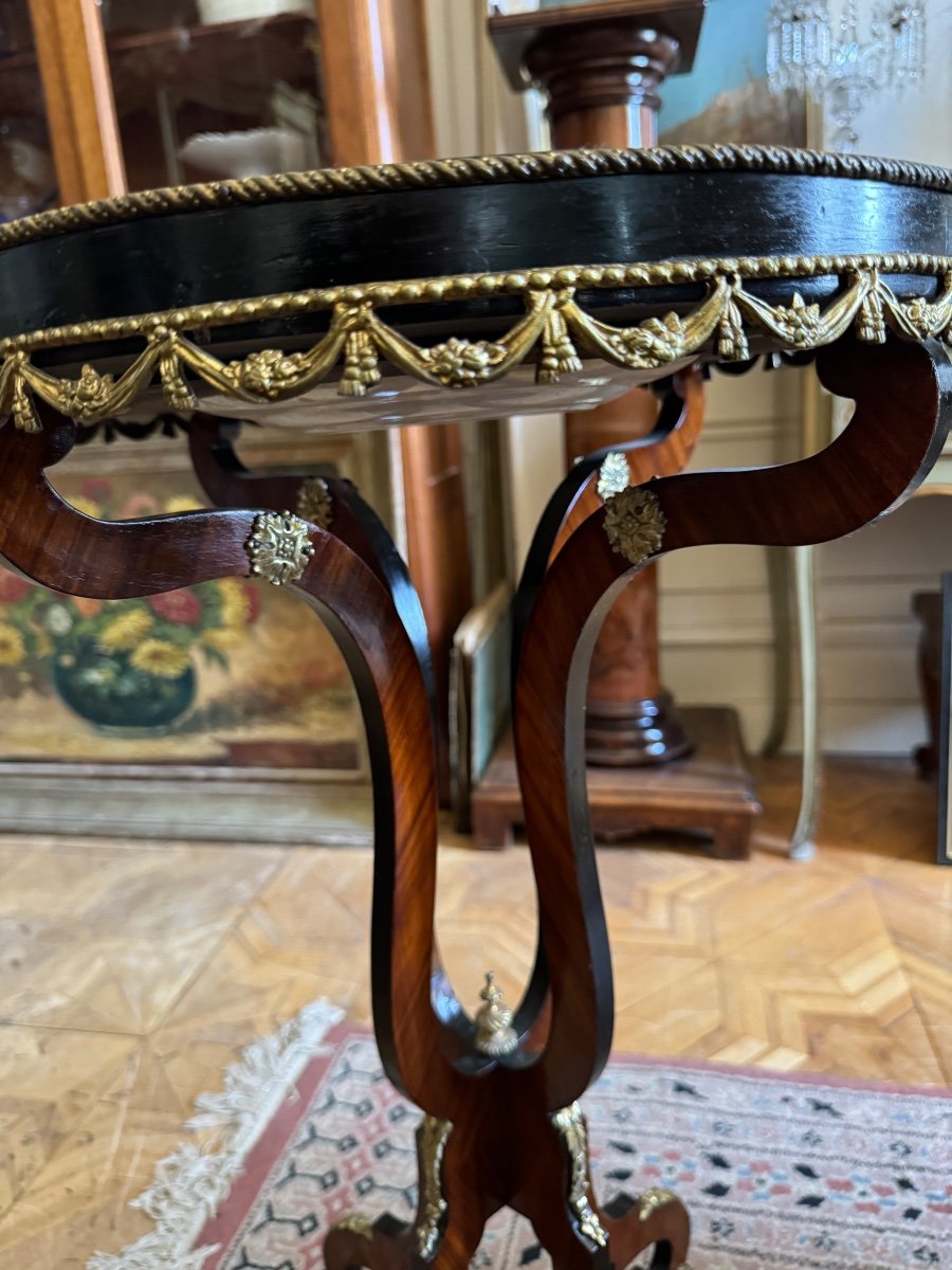 Napoleon 3 “plate” Pedestal Table-photo-7