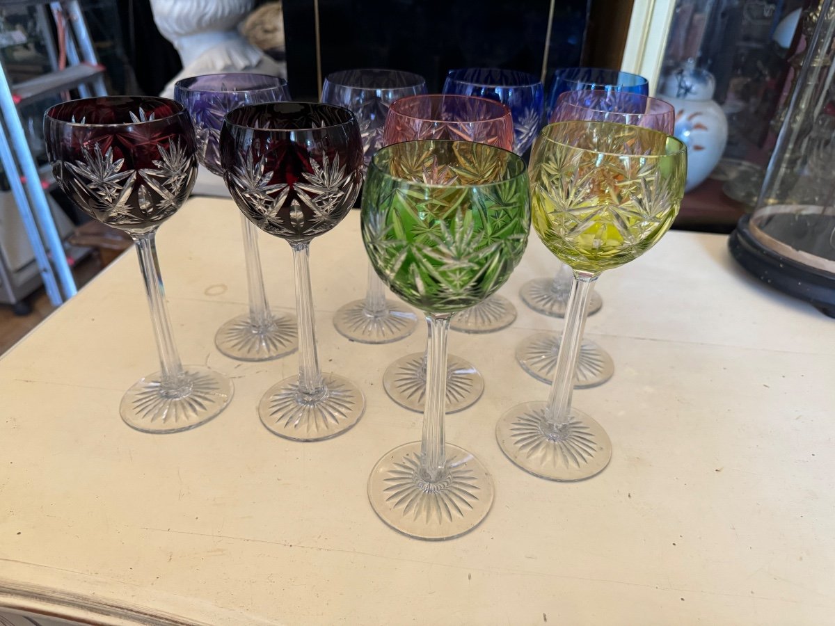 Suite De 10 Verres Couleur -photo-4