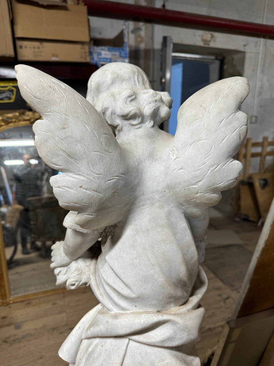 Large Marble Cherub -photo-3