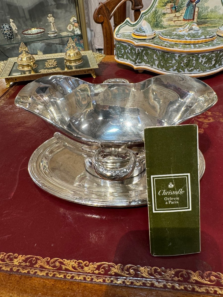 Christofle Silver Metal Sauce Boat -photo-4