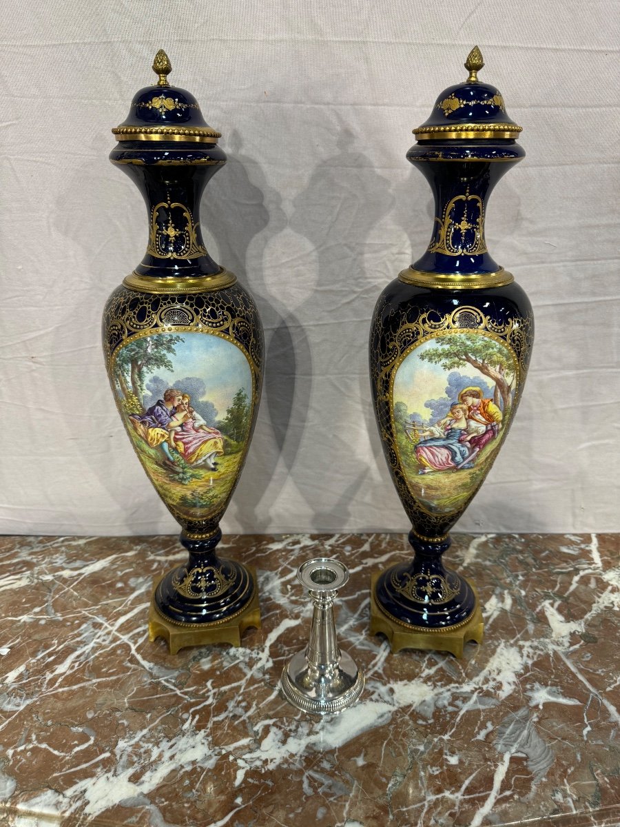 Pair Of Sevres Vases -photo-2