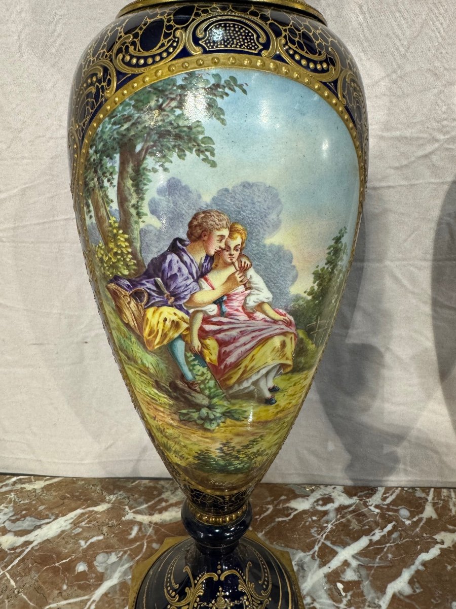 Pair Of Sevres Vases -photo-3