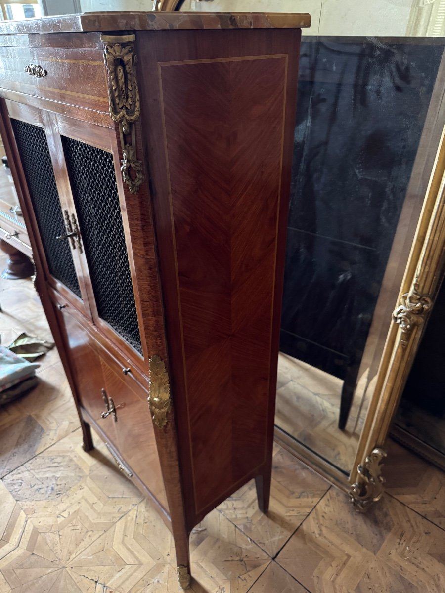 Marquetry Music Cabinet -photo-3