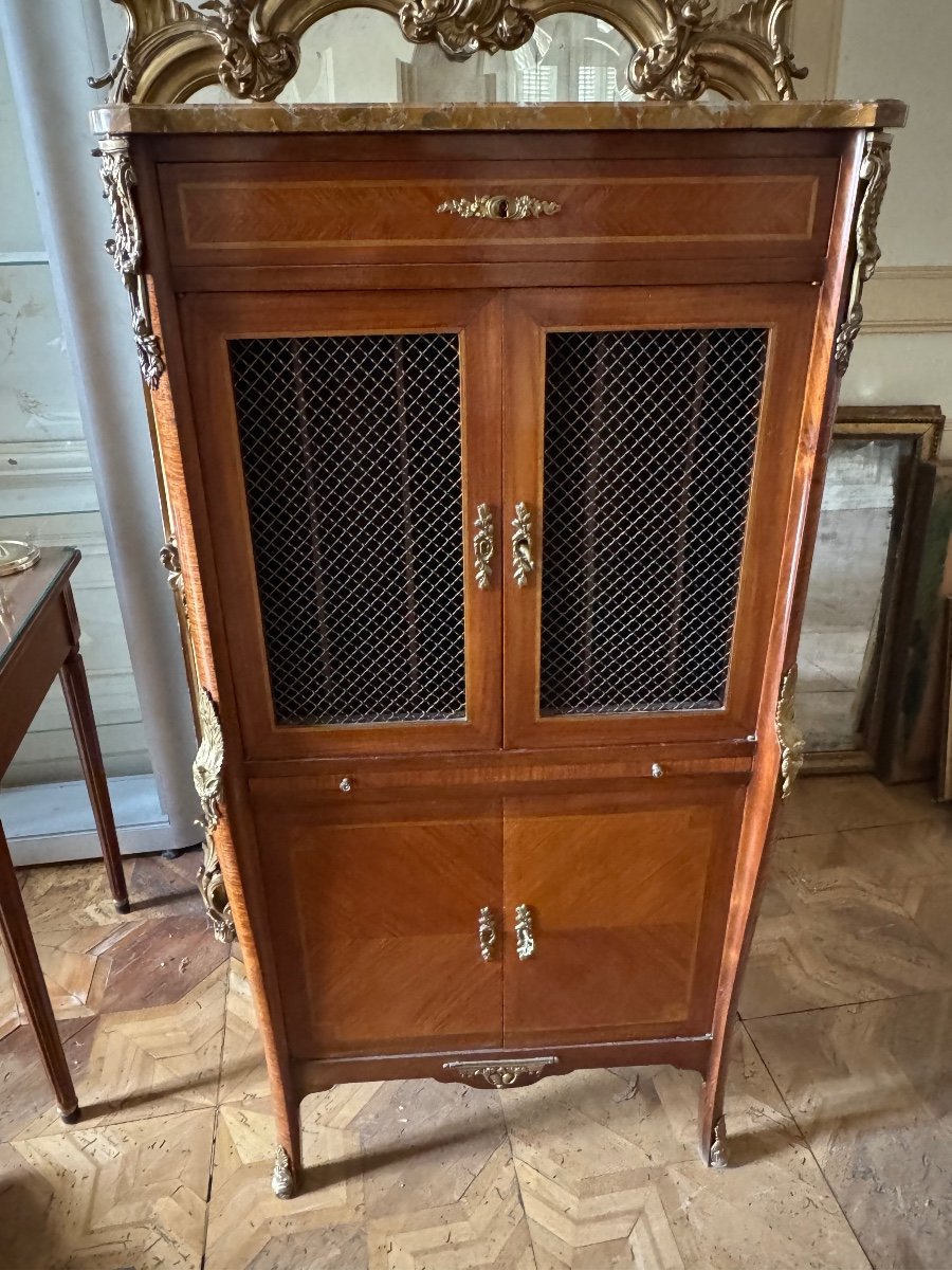 Marquetry Music Cabinet 