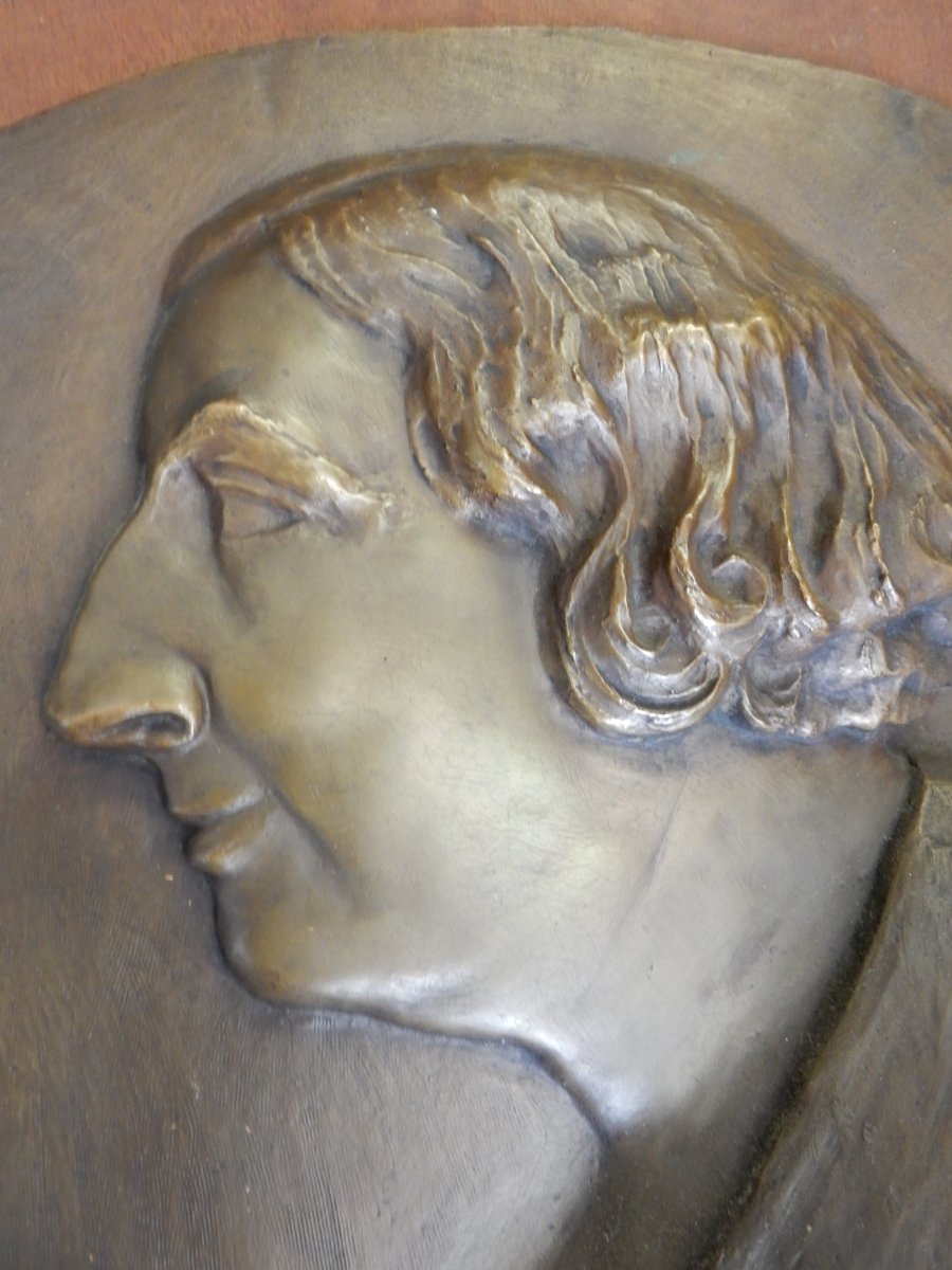 ¨Paire Bas Relief En Bronze-photo-4